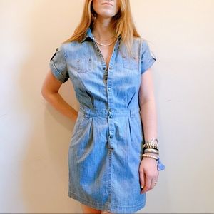 Denim utility dress